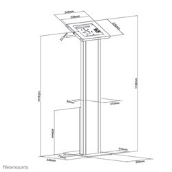 Neomounts by Newstar tablet floor stand image 10